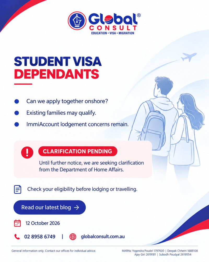 Next Course, Same Family: Can Your Student Visa Dependant Apply Onshore?